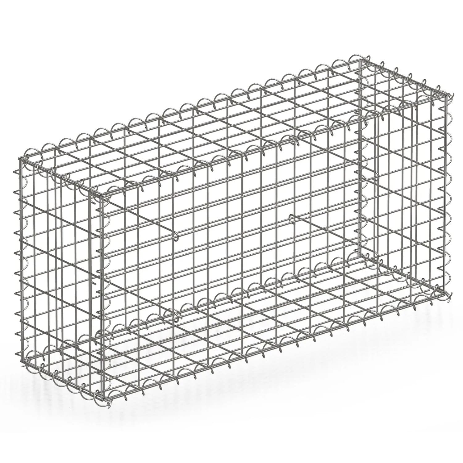 KARAT Gabionenkorb Lenox Steinkorb Zaun Sichtschutz Verzinkt 100 x 50 x 30 cm