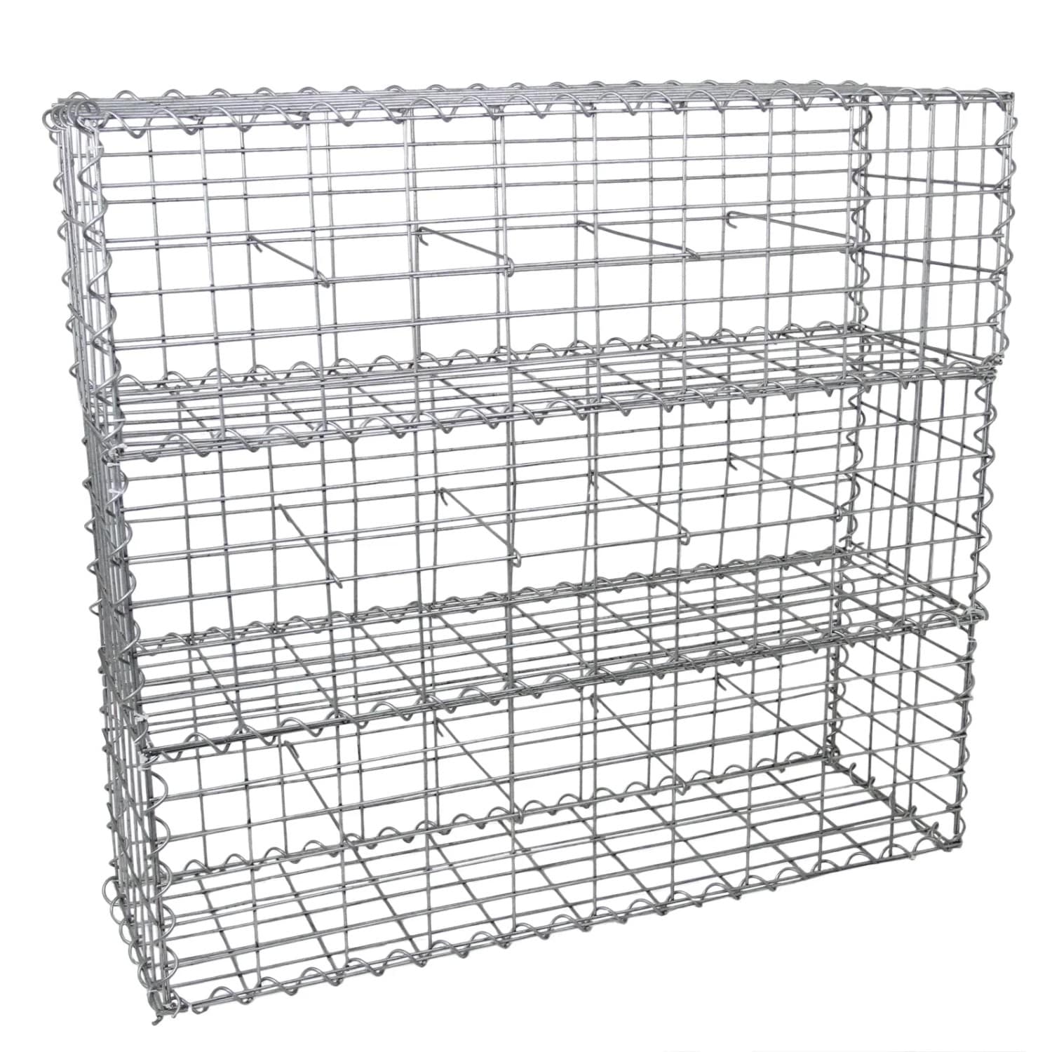 Monstershop Gabionenkörbe 100 x 30 x 30cm 6 Körbe