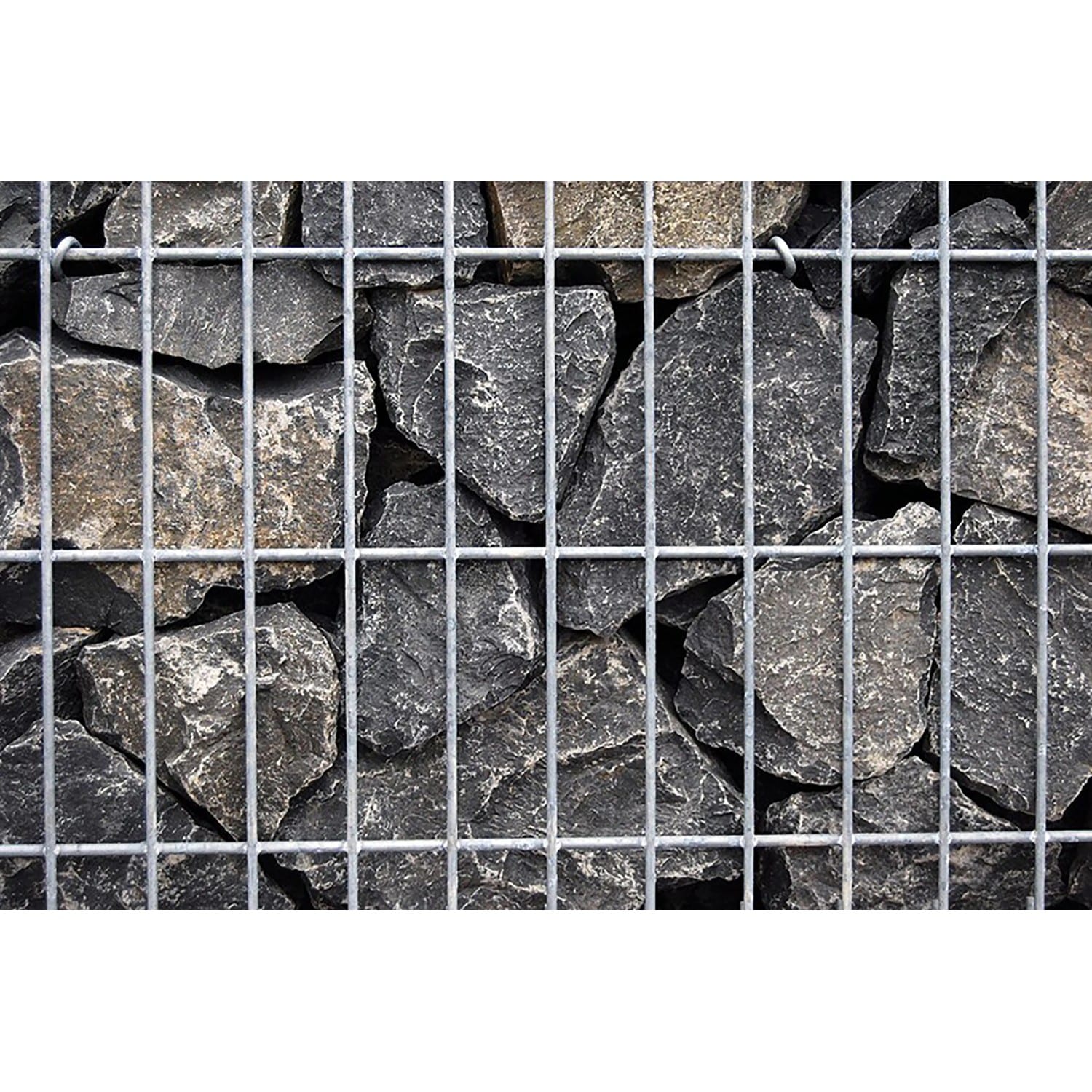 Scherf Fertig-Gabione Basaltbruch Schwarz 100 cm x 50 cm x 50 cm