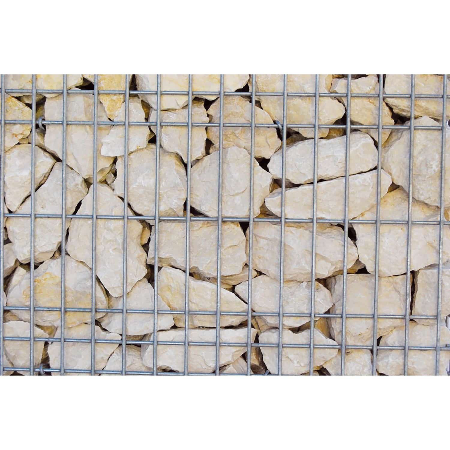 Scherf Fertig-Gabione Marmorbruch Chateau-Beige 100 cm x 100 cm x 50 cm