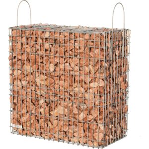 Scherf Fertig-Gabione Marmorbruch Rot-Braun 100 cm x 100 cm x 50 cm