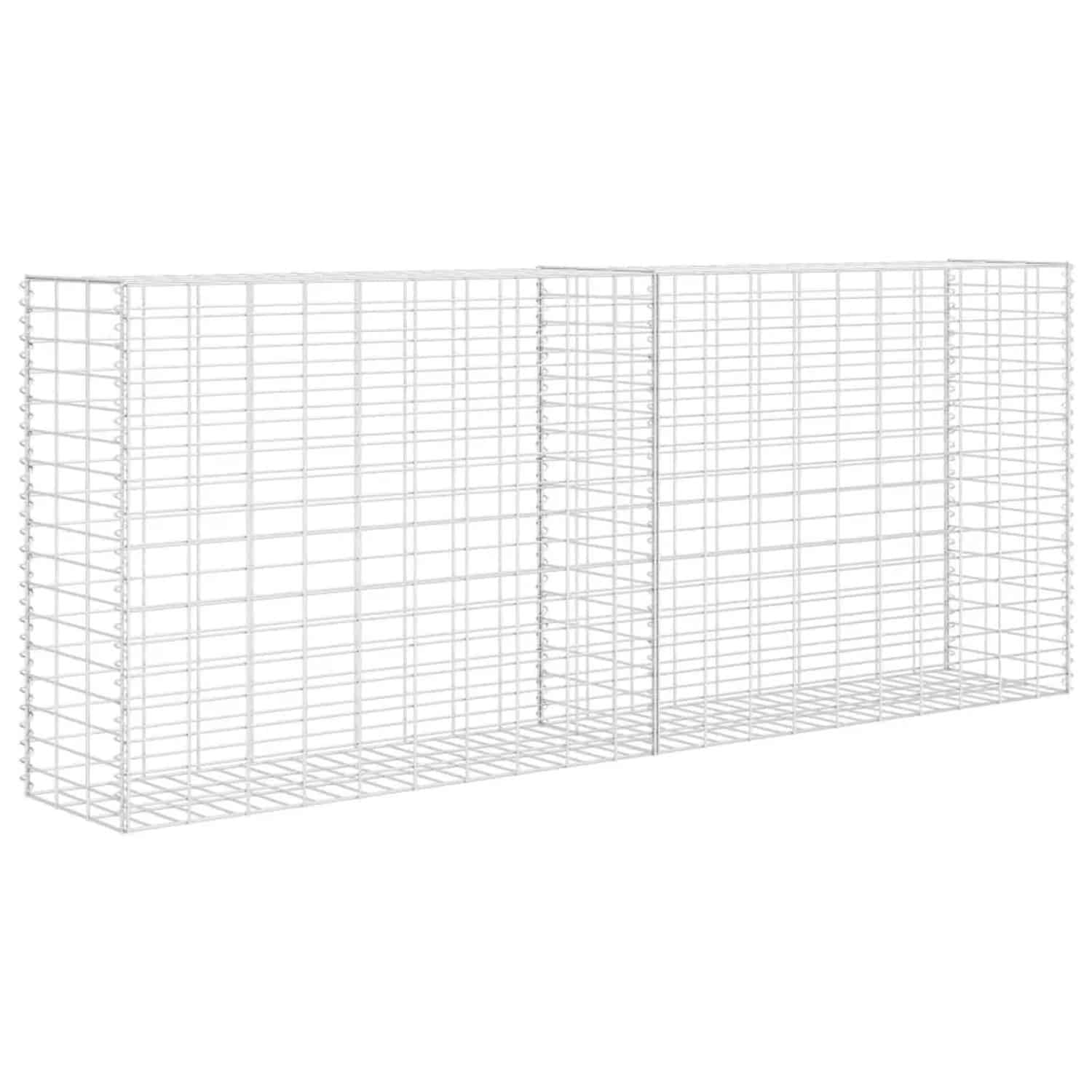 vidaXL Gabione Verzinkter Stahl 85x30x200 cm 142359