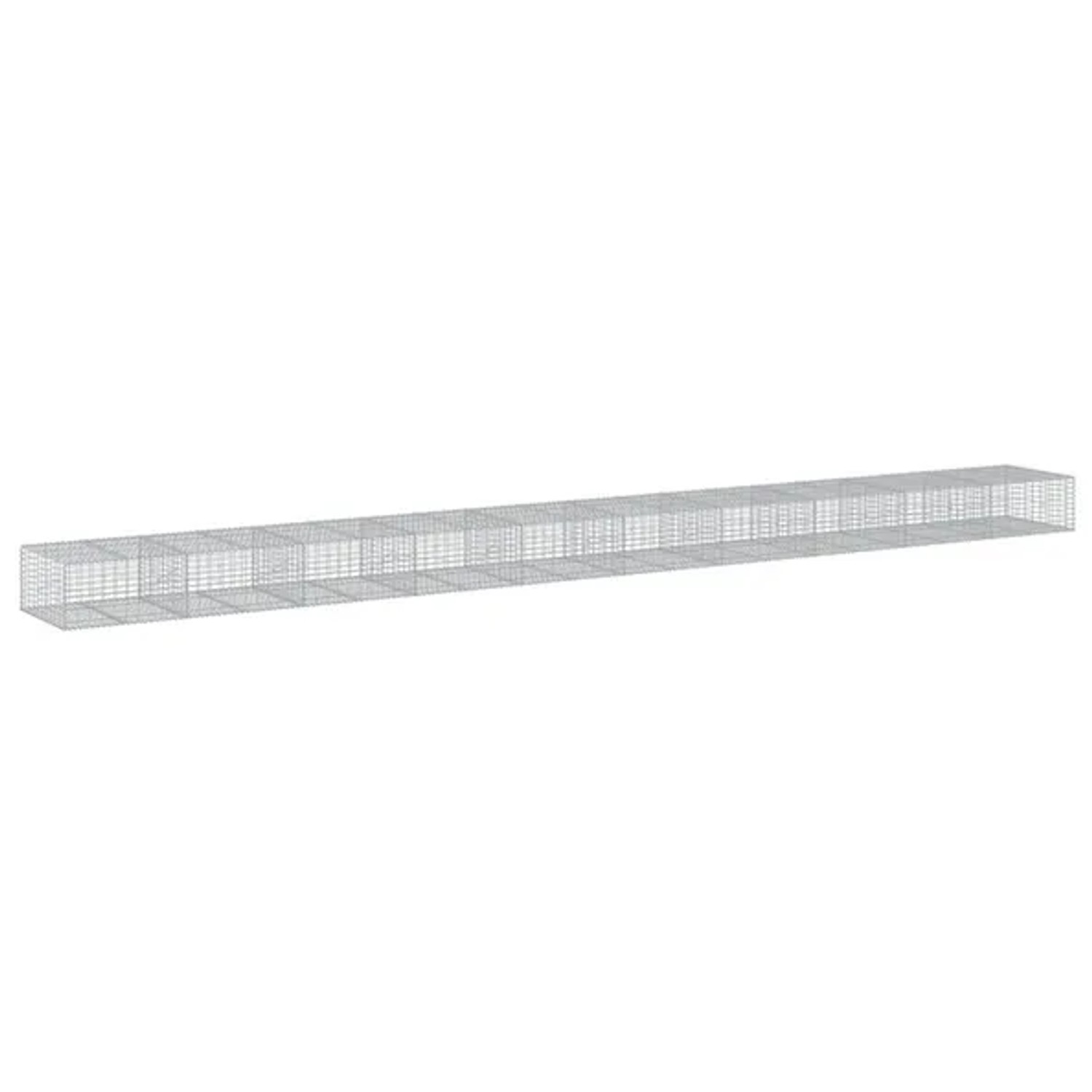 vidaXL Gabione mit Deckel 1000x100x50 cm Eisen 2149666