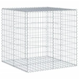 vidaXL Gabione mit Deckel 100x100x100 cm Verzinktes Eisen 3295190