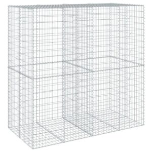 vidaXL Gabione mit Deckel 200x100x200 cm Eisen 2144933