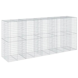 vidaXL Gabione mit Deckel 450x100x200 cm Eisen 2162884