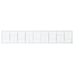 vidaXL Gabione mit Deckel 900x50x150 cm Eisen 2162870