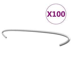 vidaXL Gabionen-Distanzhalter 100 Stk Verzinkter Stahl 50 cm 145626