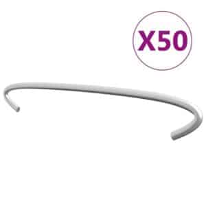 vidaXL Gabionen-Distanzhalter 50 Stk Verzinkter Stahl 20 cm 145619