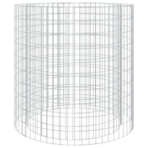 vidaXL Gabionen-Feuerstelle Ø 100 cm Verzinktes Eisen 153561