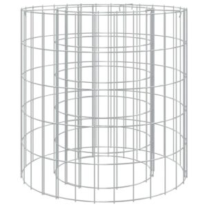 vidaXL Gabionen-Feuerstelle Ø 50 cm Verzinktes Eisen