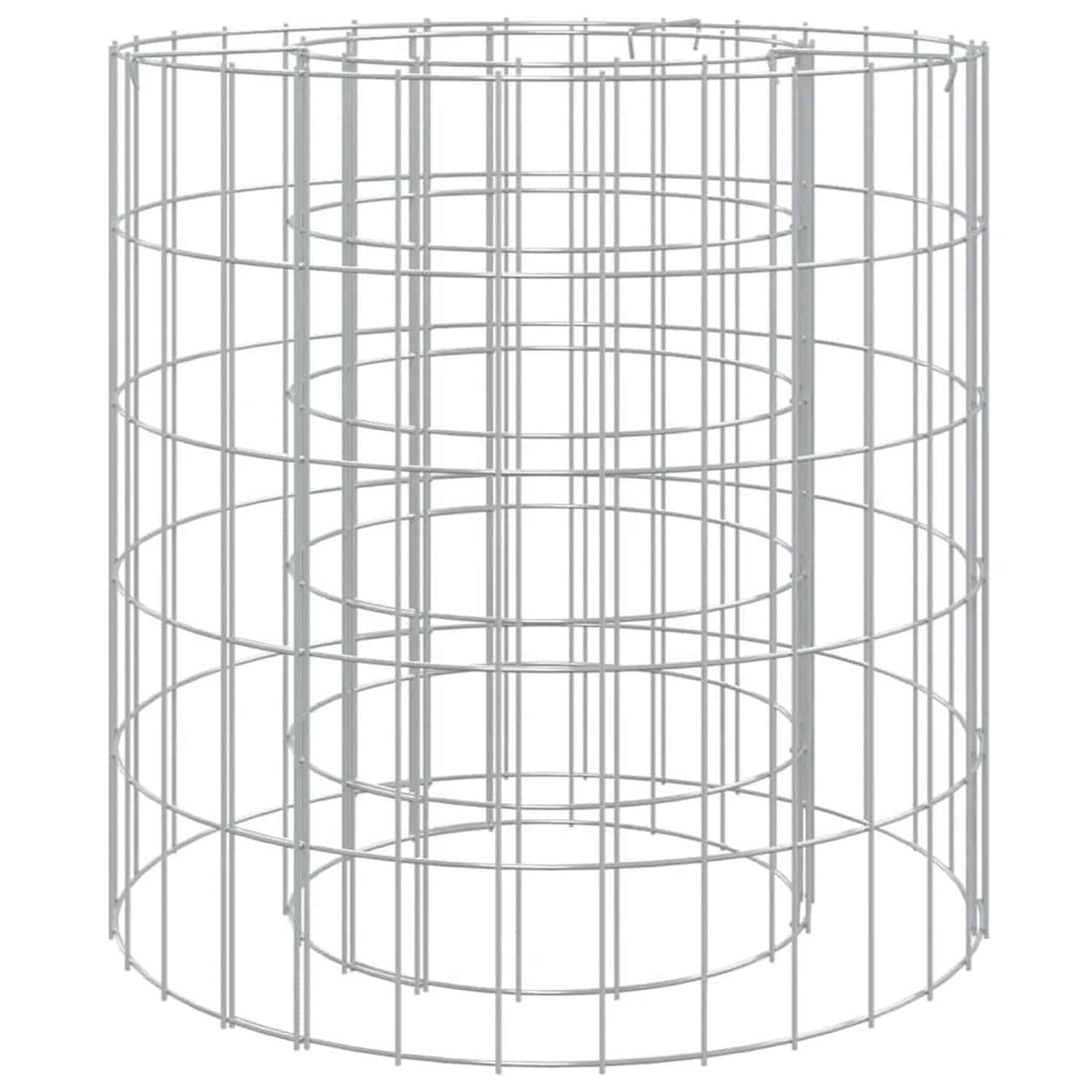 vidaXL Gabionen-Feuerstelle Ø 50 cm Verzinktes Eisen