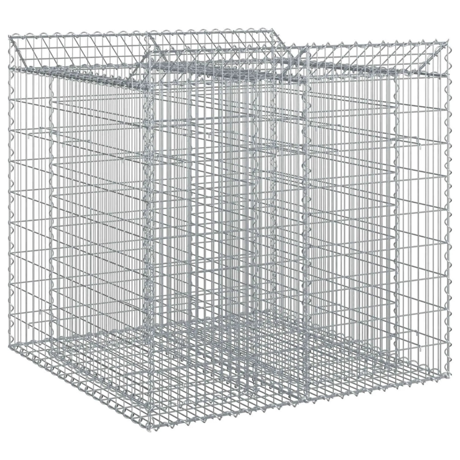 vidaXL Gabionen-Hochbeet 2 Stk Silber 3422224