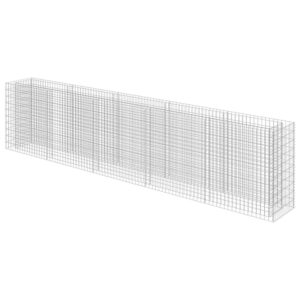 vidaXL Gabionen-Hochbeet Verzinkter Stahl 450x50x100 cm 143564