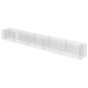 vidaXL Gabionen-Hochbeet Verzinkter Stahl 450x50x50 cm 143565