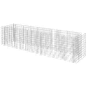 vidaXL Gabionen-Hochbeet Verzinkter Stahl 450x90x100 cm 143552