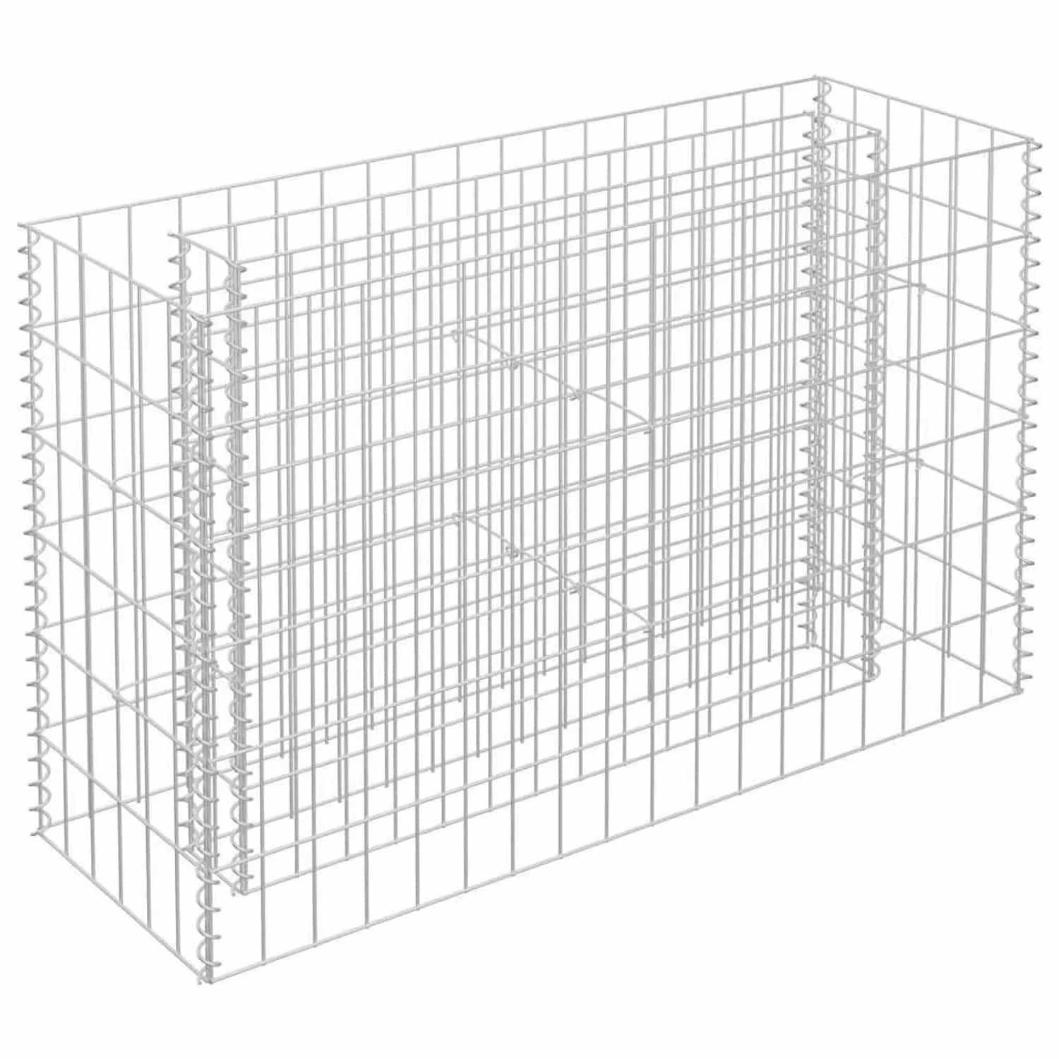 vidaXL Gabionen-Hochbeet Verzinkter Stahl 90x30x60 cm 145630