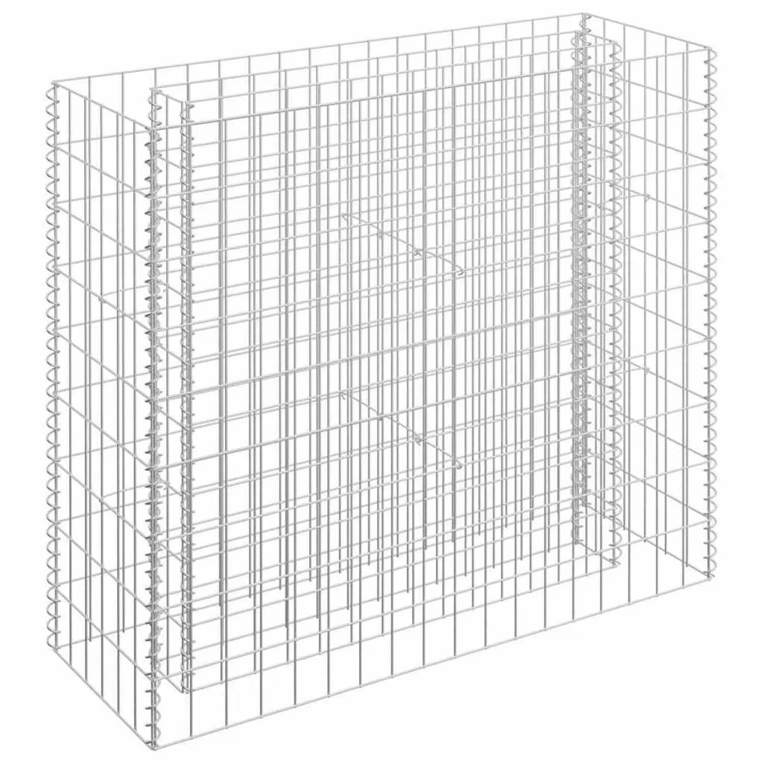vidaXL Gabionen-Hochbeet Verzinkter Stahl 90x30x90 cm 145631