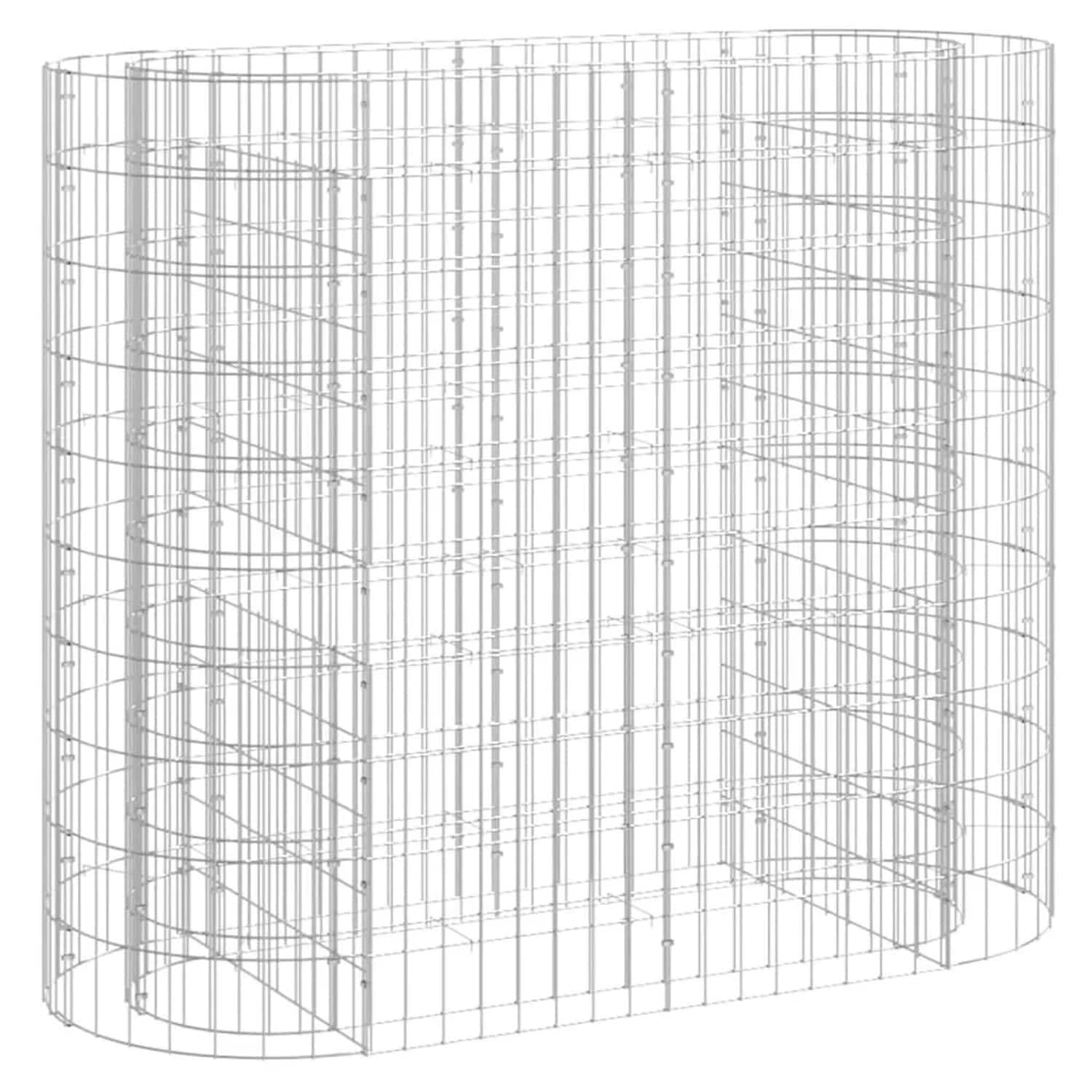 vidaXL Gabionen-Hochbeet Verzinktes Eisen 120x50x100 cm 152032