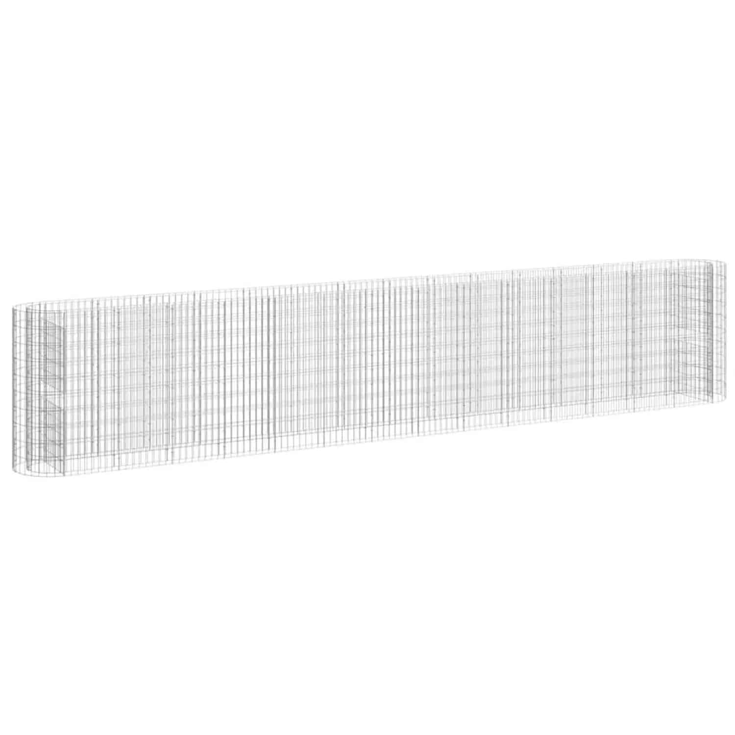 vidaXL Gabionen-Hochbeet Verzinktes Eisen 540x50x100 cm 152038