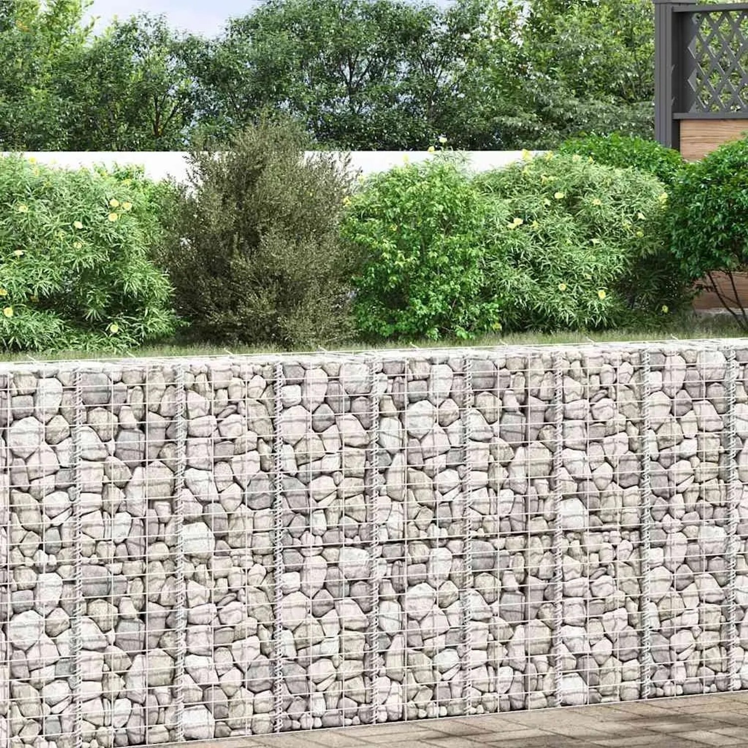vidaXL Gabionen-Hochbeete 3 Stk 30x30x100 cm Eisen 151249