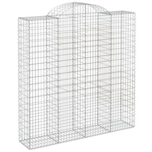 vidaXL Gabionen mit Hochbogen 10 Stk 200x50x200/220cm Verzinktes Eisen 3146433
