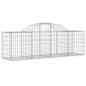 vidaXL Gabionen mit Hochbogen 10 Stk 200x50x60/80 cm Eisen 1670982