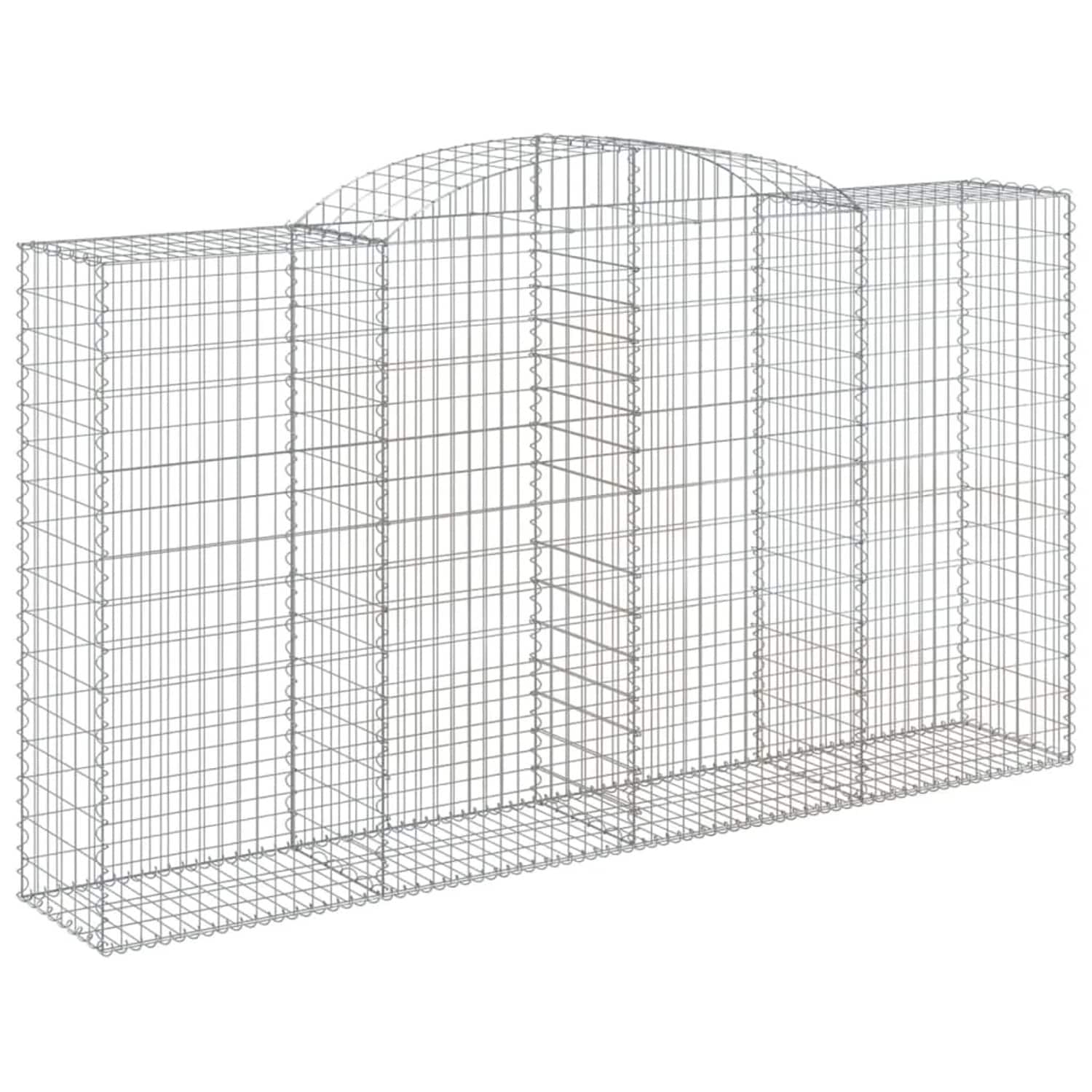 vidaXL Gabionen mit Hochbogen 11 Stk 300x50x160/180cm Eisen 1667349
