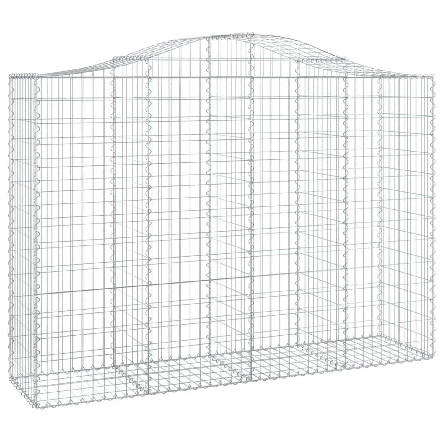 vidaXL Gabionen mit Hochbogen 11Stk 200x50x140/160cm Eisen 1562006