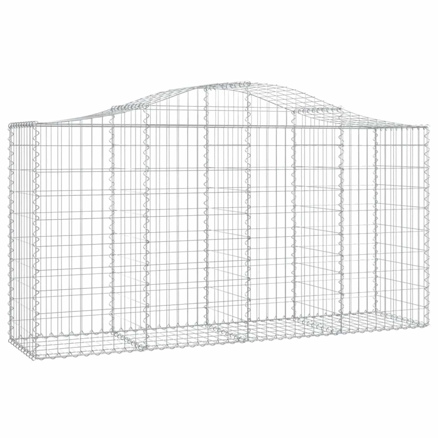 vidaXL Gabionen mit Hochbogen 13 Stk 200x50x100/120cm Eisen 1595500
