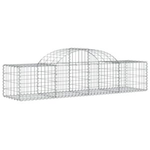 vidaXL Gabionen mit Hochbogen 13 Stk 200x50x40/60 cm Eisen 1667996