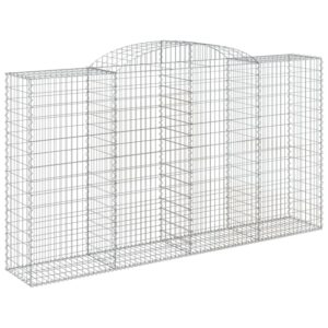 vidaXL Gabionen mit Hochbogen 13 Stk 300x50x160/180cm Eisen 1667355
