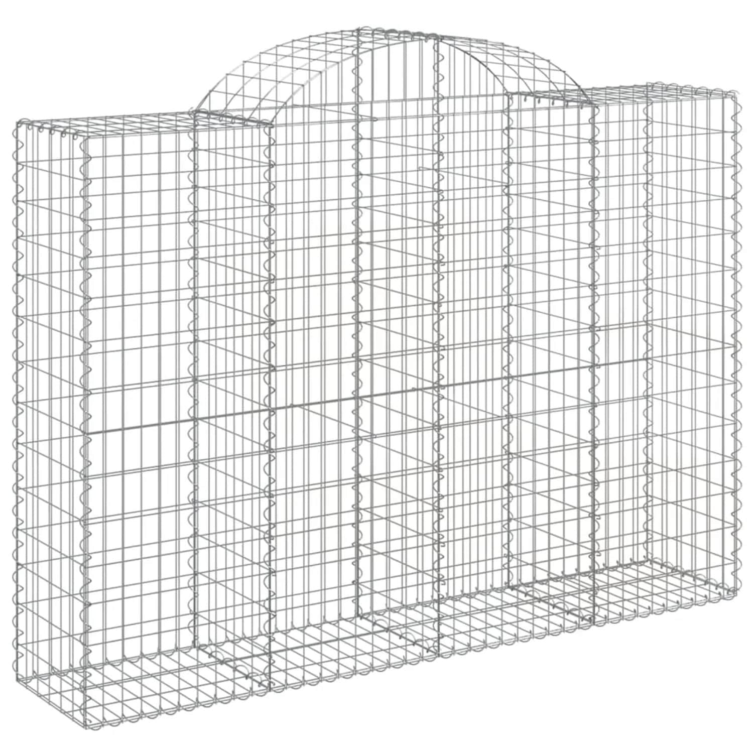 vidaXL Gabionen mit Hochbogen 13Stk 200x50x140/160cm Eisen 1666317