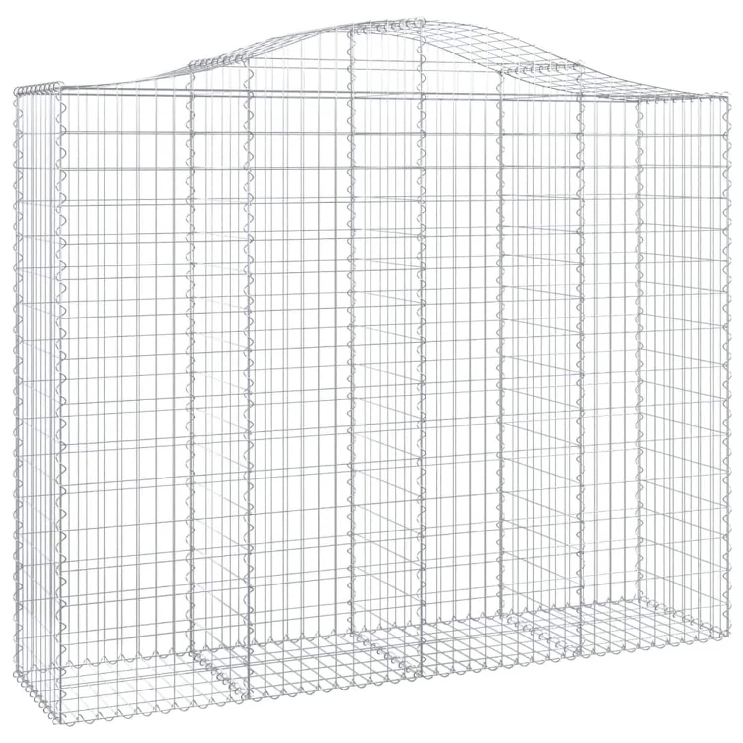vidaXL Gabionen mit Hochbogen 13Stk 200x50x160/180cm Eisen 1554806