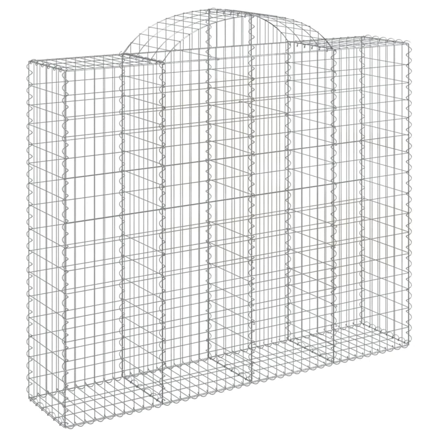 vidaXL Gabionen mit Hochbogen 13Stk 200x50x160/180cm Eisen 1669125