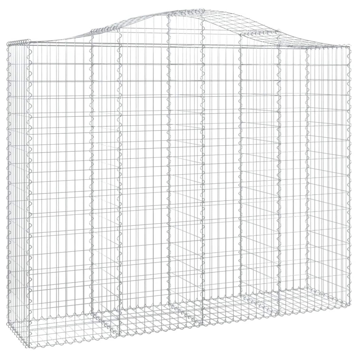 vidaXL Gabionen mit Hochbogen 15Stk 200x50x160/180cm Eisen 1554805