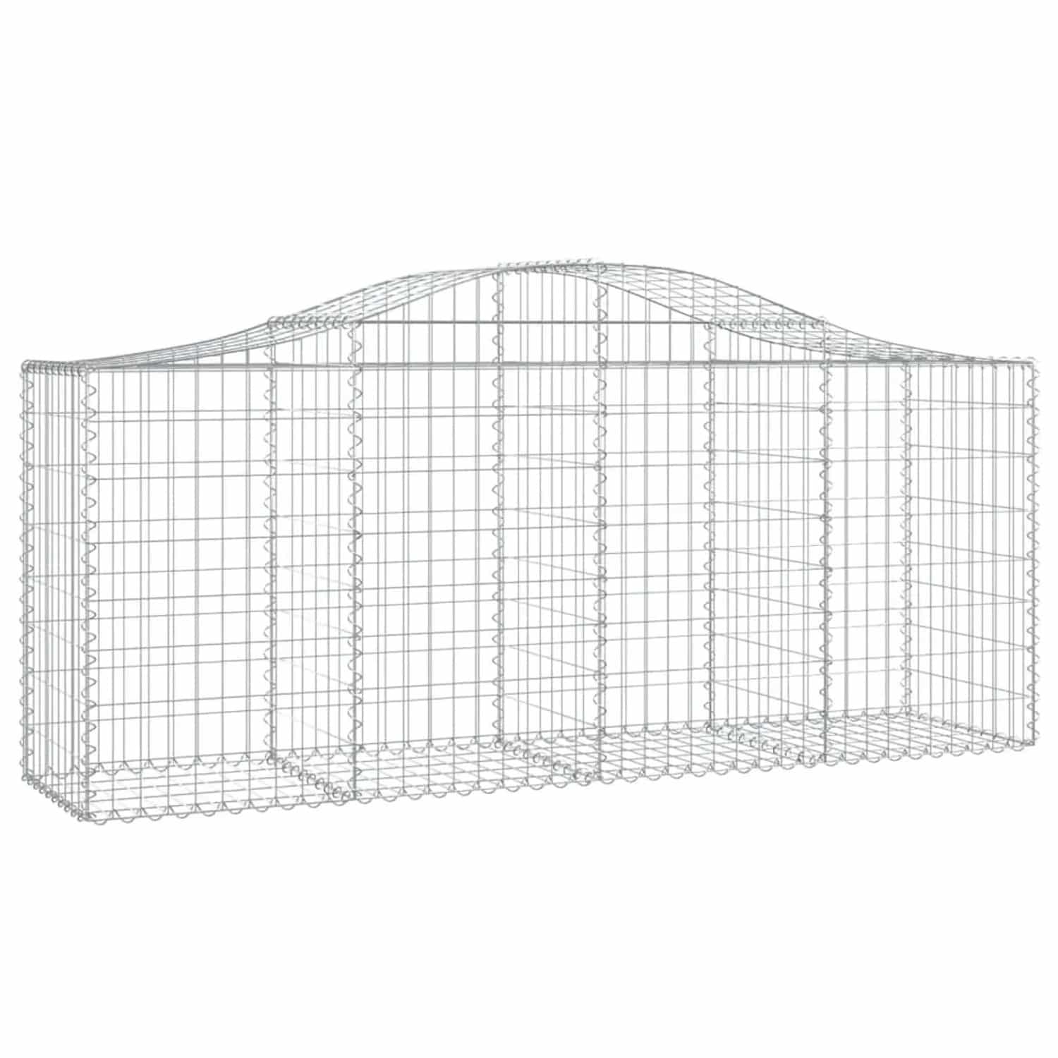 vidaXL Gabionen mit Hochbogen 20 Stk 200x50x80/100cm Eisen 1577546
