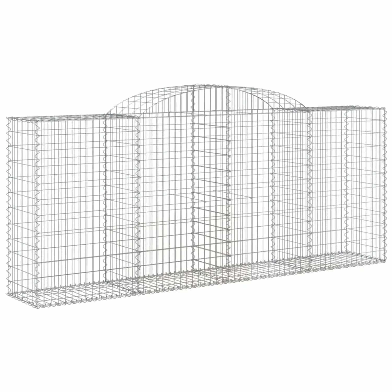 vidaXL Gabionen mit Hochbogen 20 Stk 300x50x120/140cm Eisen 1666591