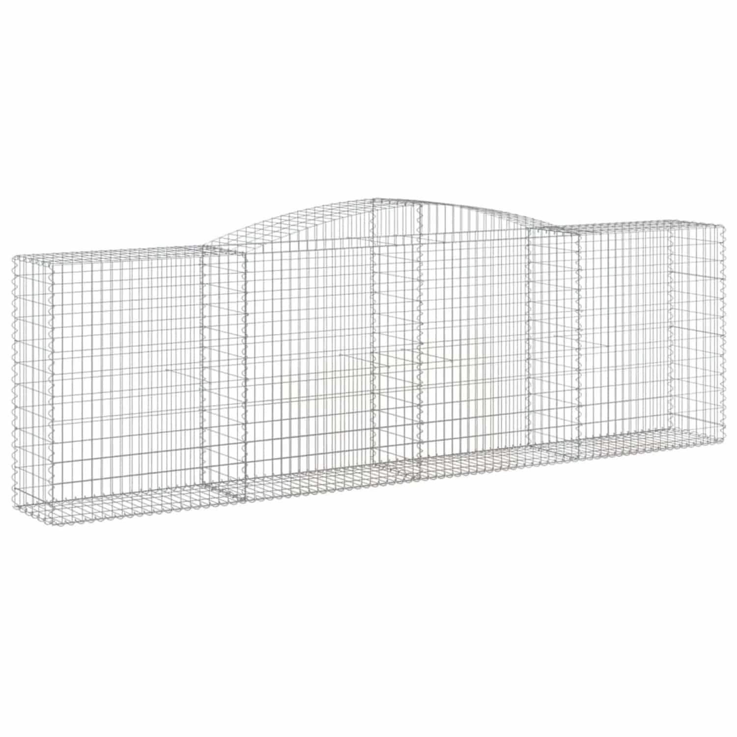 vidaXL Gabionen mit Hochbogen 25 Stk 400x50x120/140cm Eisen 1956845