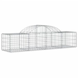 vidaXL Gabionen mit Hochbogen 3 Stk 200x50x40/60 cm Eisen 1667742