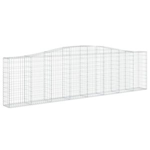 vidaXL Gabionen mit Hochbogen 3 Stk 400x30x100/120cm Verzinktes Eisen 3145827