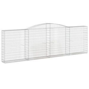 vidaXL Gabionen mit Hochbogen 3 Stk 400x30x120/140cm Eisen 1635471