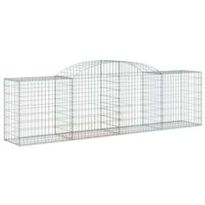vidaXL Gabionen mit Hochbogen 30 Stk 300x50x80/100cm Eisen 1671119