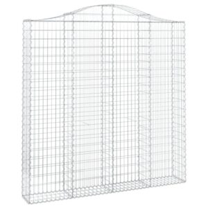 vidaXL Gabionen mit Hochbogen 4 Stk 200x30x200/220cm Verzinktes Eisen 3145537