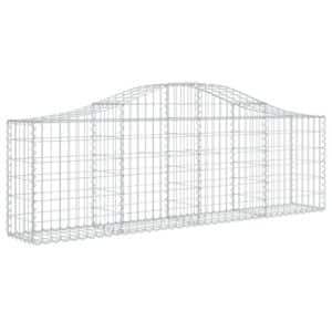 vidaXL Gabionen mit Hochbogen 4 Stk 200x30x60/80 cm Eisen 1562186