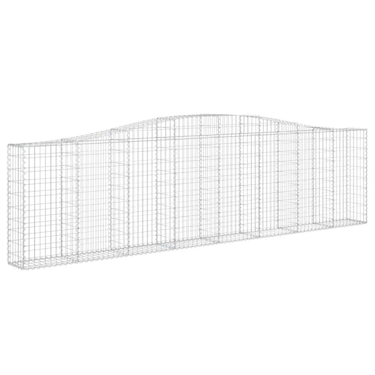 vidaXL Gabionen mit Hochbogen 4 Stk 400x30x100/120cm Eisen 1562565