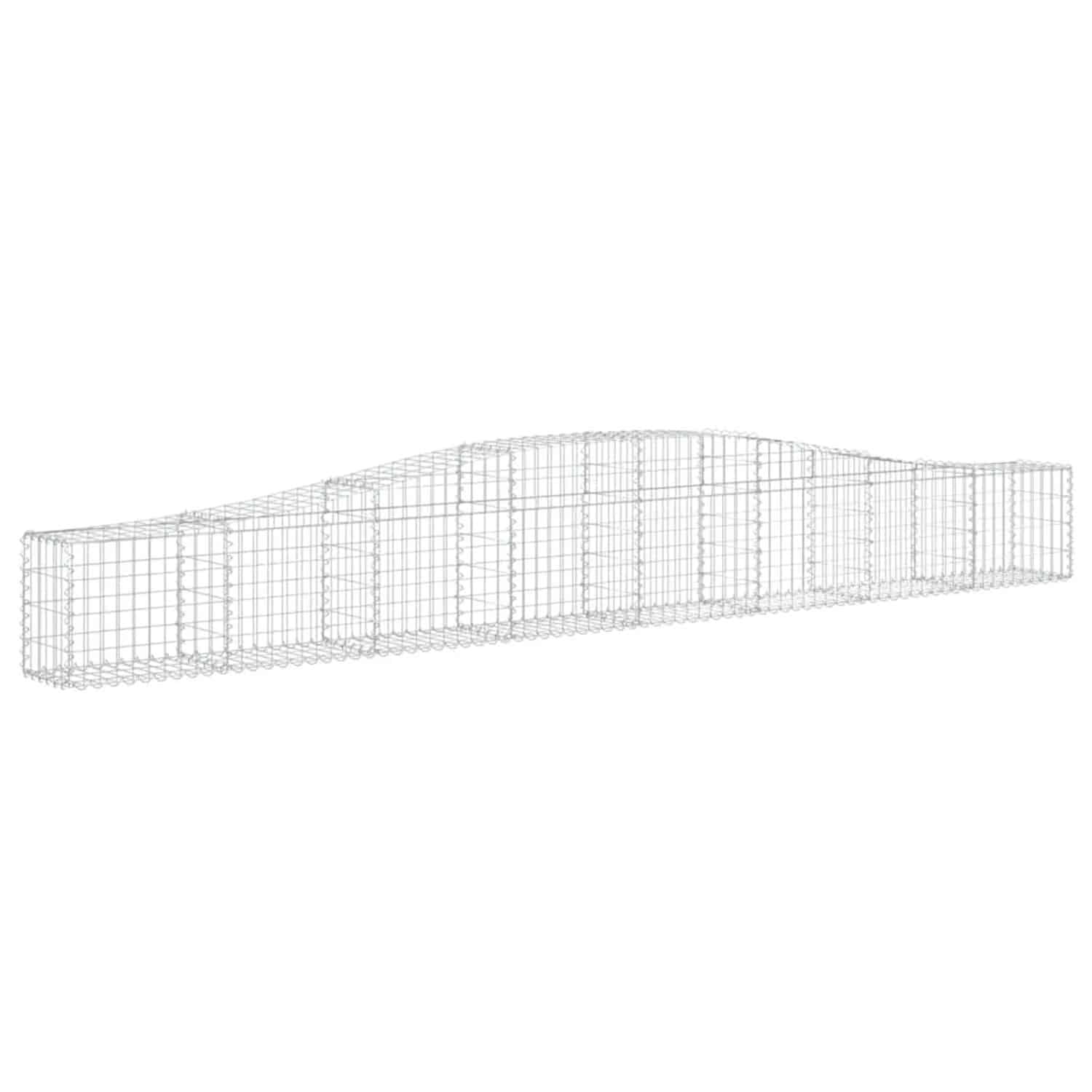 vidaXL Gabionen mit Hochbogen 4 Stk 400x30x40/60 cm Eisen 1562539