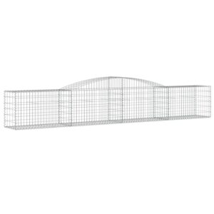 vidaXL Gabionen mit Hochbogen 4 Stk 400x50x60/80cm Eisen 1635390