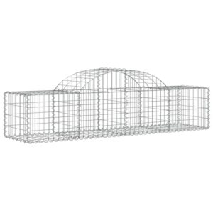 vidaXL Gabionen mit Hochbogen 40 Stk 200x50x40/60 cm Eisen 2011847