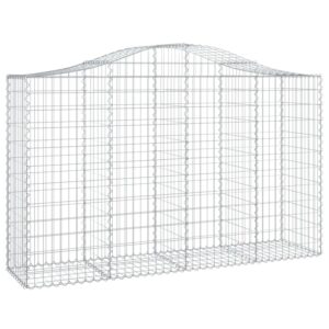vidaXL Gabionen mit Hochbogen 40Stk 200x50x120/140cm Eisen 1562675
